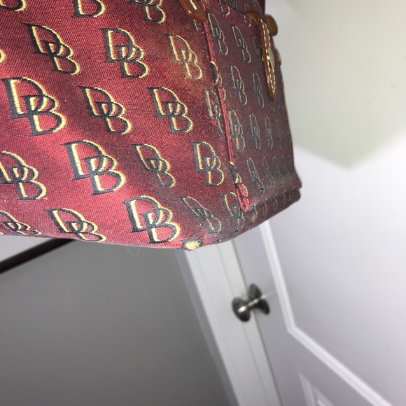 Dooney & Bourke Vintage Red Canvas - Picture 5 of 10